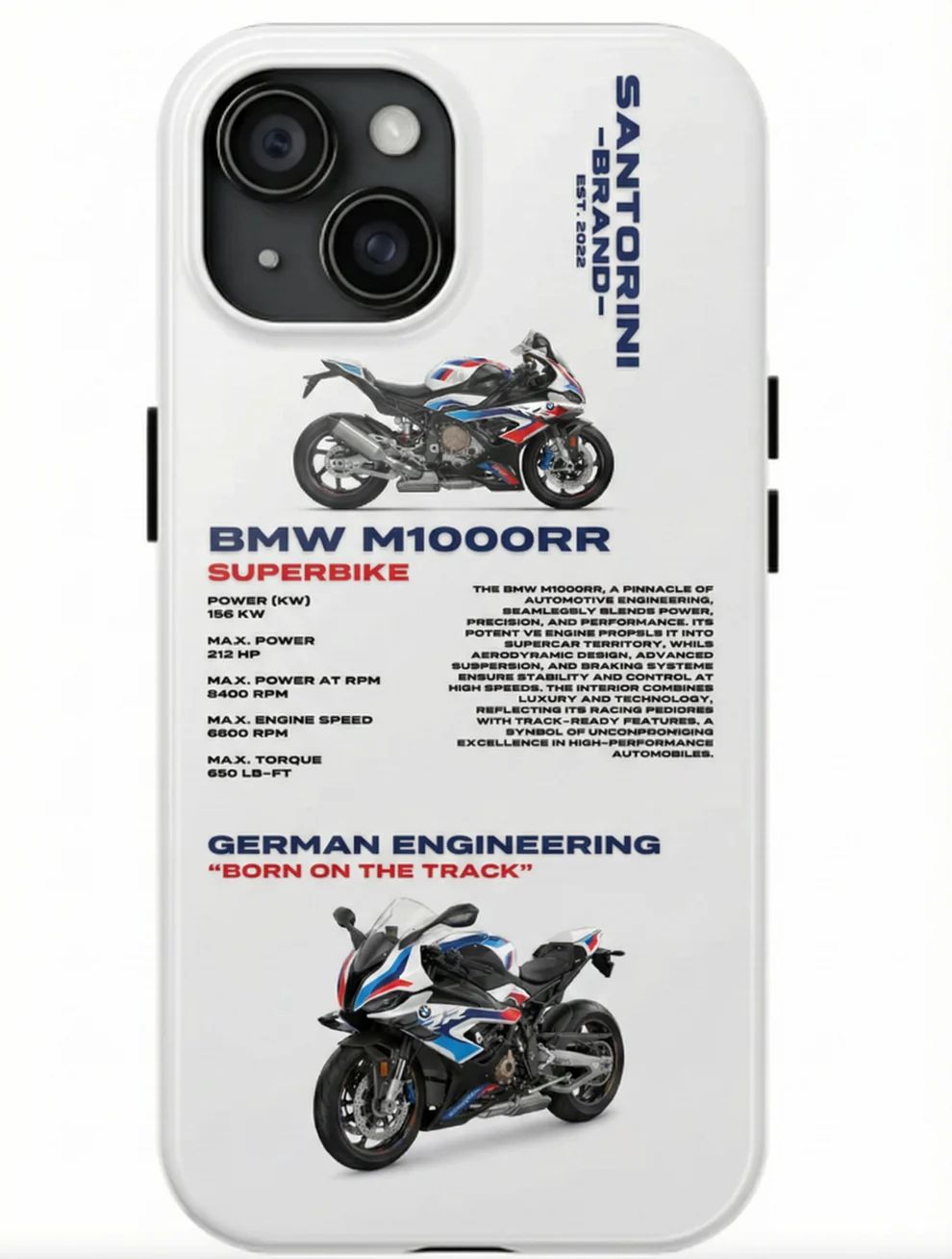 BMW 'M1000RR' BEYAZ KILIF