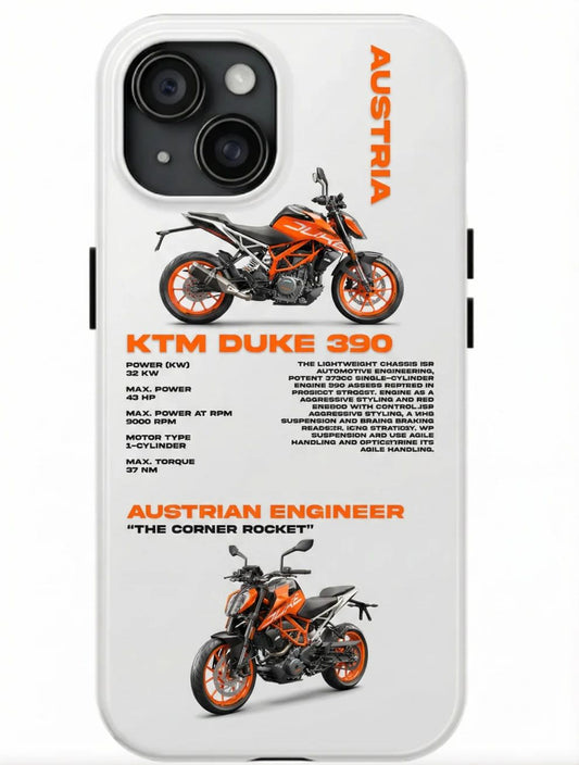 KTM 'DUKE390' BEYAZ KILIF