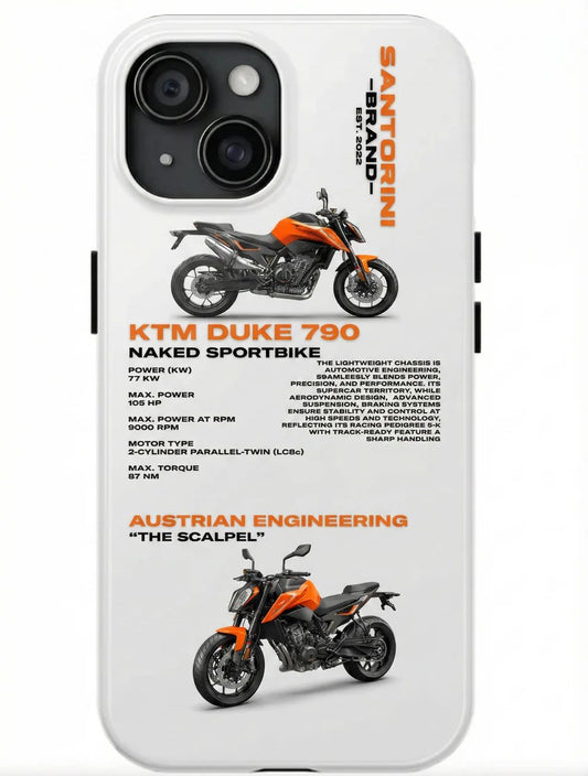 KTM 'DUKE790' BEYAZ KILIF