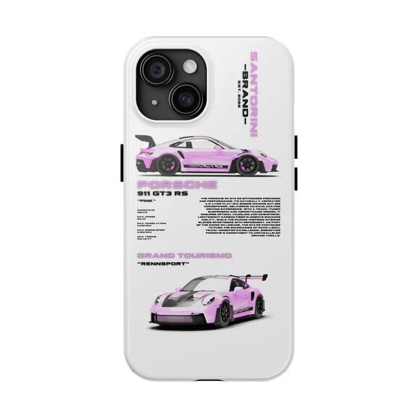 PORSCHE 'PINK-DEATH' BEYAZ KILIF  (713)