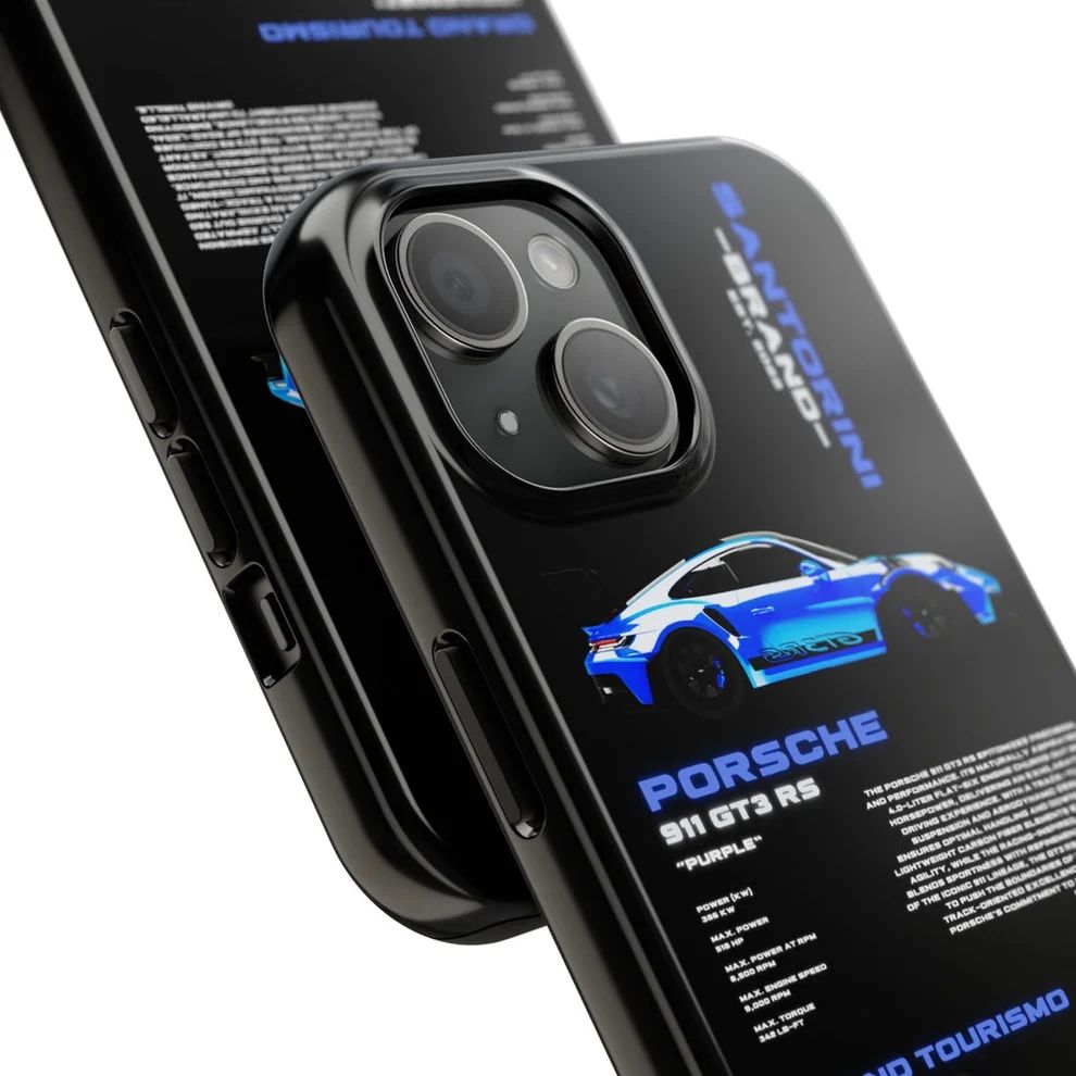 PORSCHE 'SHARK-BLUE' SİYAH KILIF