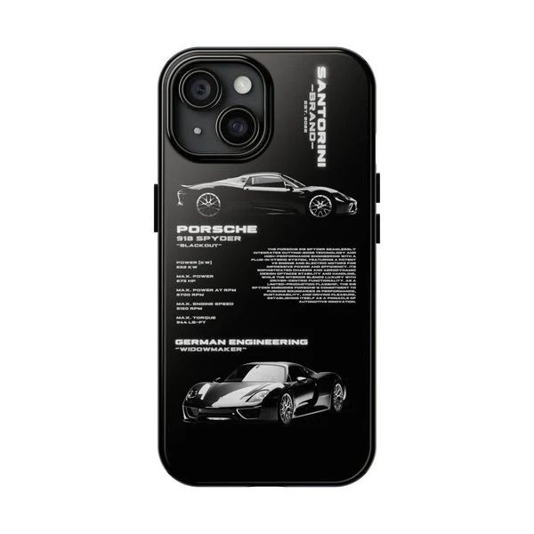 PORSCHE 'SPYDER' SİYAH KILIF