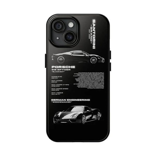 PORSCHE 'SPYDER' SİYAH KILIF